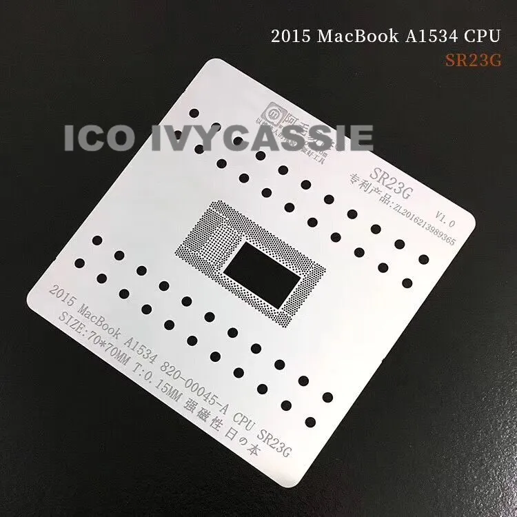 Для Macbook 2015 A1534 820 00045 A cpu SR23G BGA трафарет Reball чип Оловянная сеть для растений припой