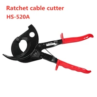 hs 520a ratchet cable cutter manual mechanical cable scissors insulated gear bolt cutters tool parts construction supplies