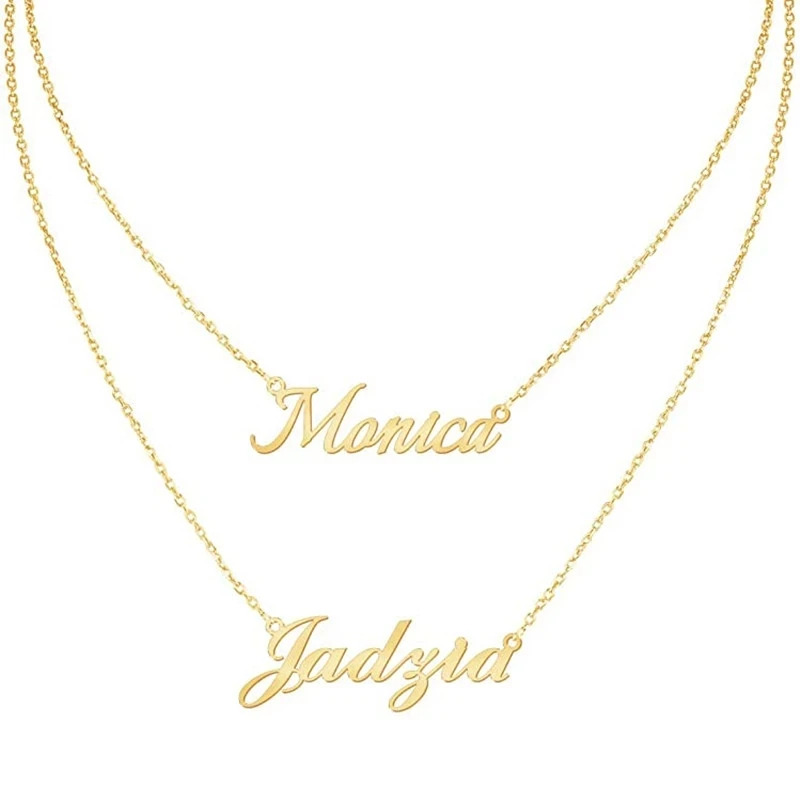 

925 Sterling Silver Name Necklaces Choker Necklace Letter Necklace Custom Made Name Pendant Name Birthday Gifts