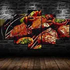5 шт., настенные постеры для барбекю, гриля, ресторана