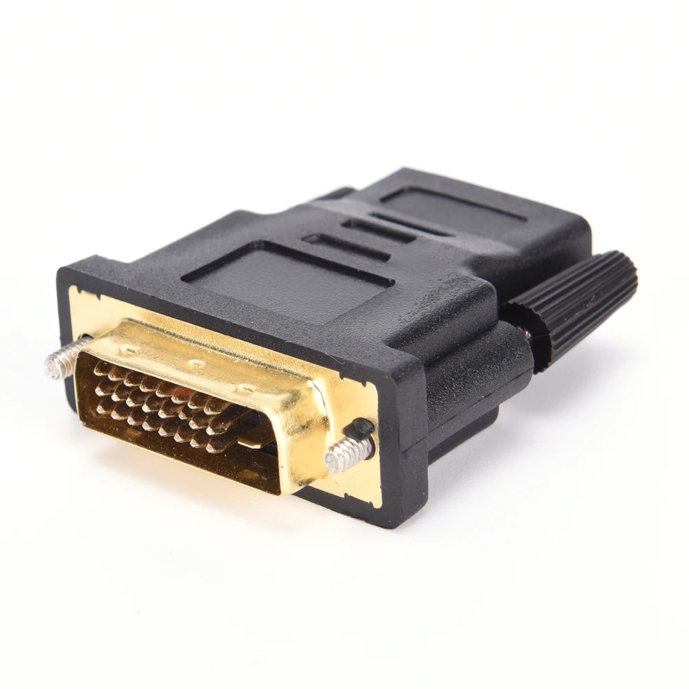 

JETTING 2017 New DVI 24+1 Male to HDMI-compatible Female Converter Gold Plated Adapter 1080P for HDTV LCD DVI-D