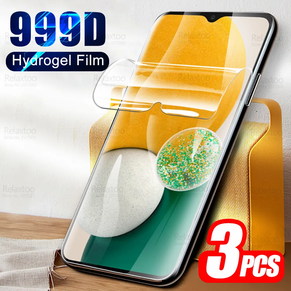 

3pcs 999D Curved Hydrogel Soft Film For Samsung Galaxy A13 5G GalaxyA13 A 13 13A A136U 6.5" Screen Protector Not Tempered Glass