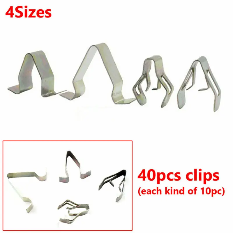 

Truck Parts Panel Trim Clips Parts 40Pcs Accessoeies Exterior Metal Rivets