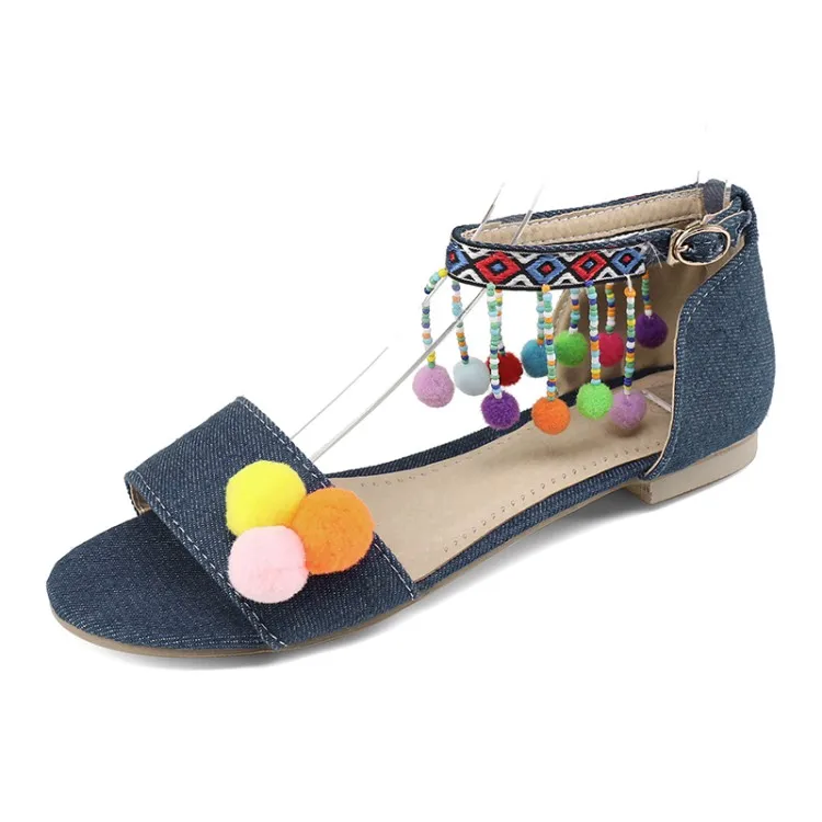 Big Size Fashionable and sweet sandals summer flat ladies women shoes woman | Обувь