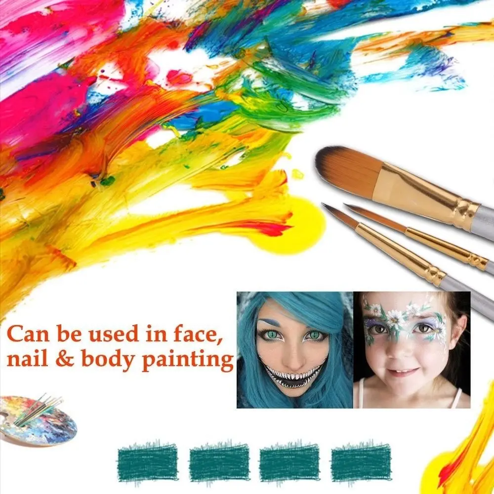 

15pcs/set Sponge Painting Body Paint Oil Artist Acrylic Watercolor Different Shapes Wood Handles