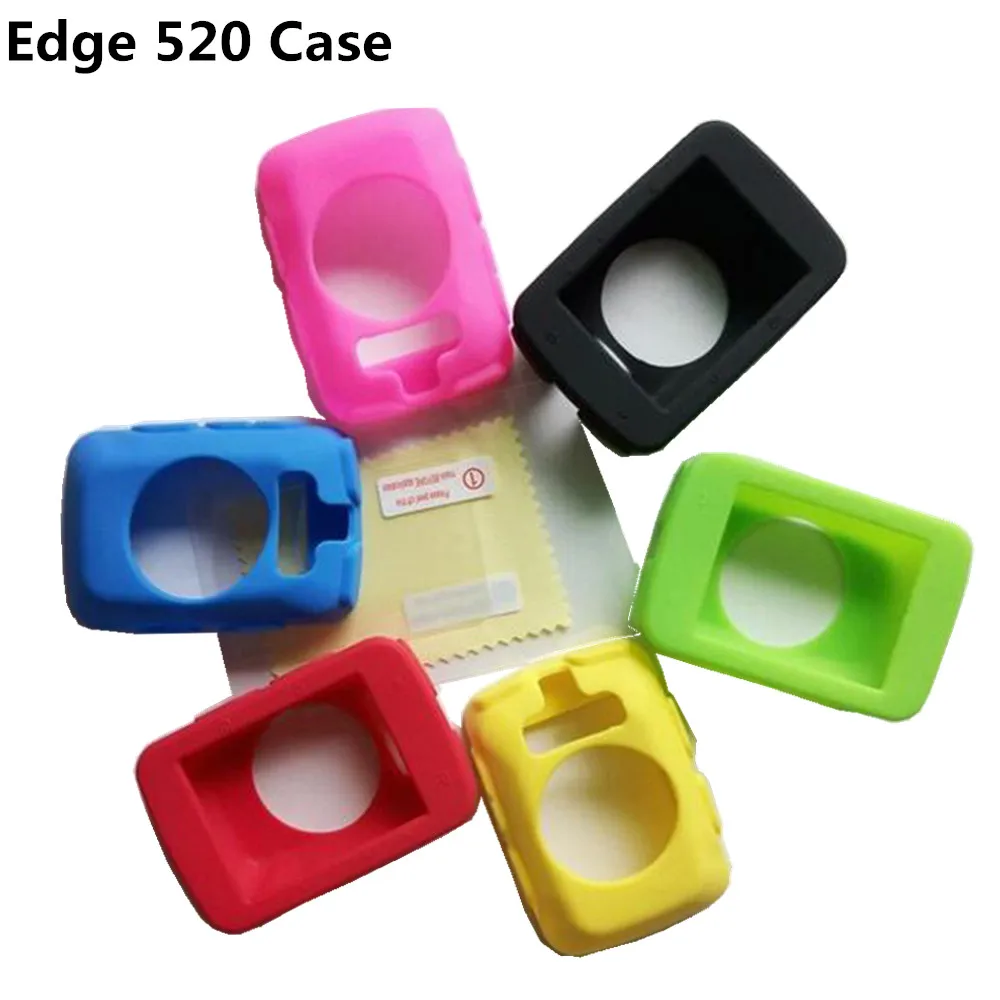 Силиконовый чехол для велокомпьютера и защитная пленка ЖК-экрана Garmin Edge