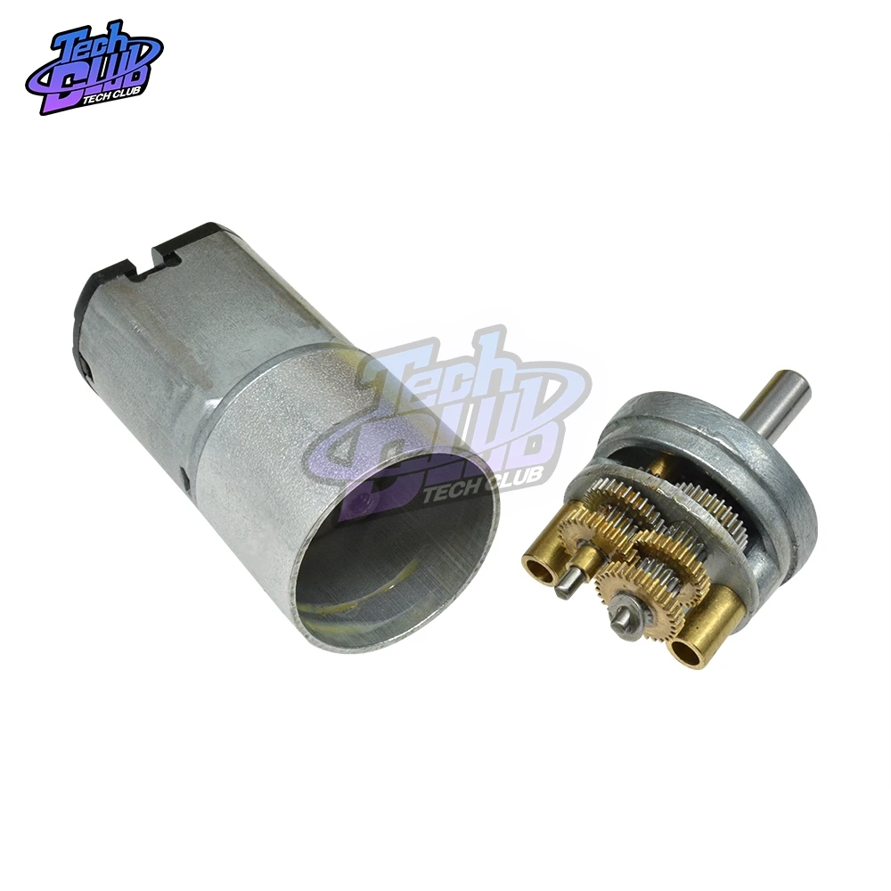 Миниатюрный редукторный мотор Шестеренчатый двигатель с металлической коробкой