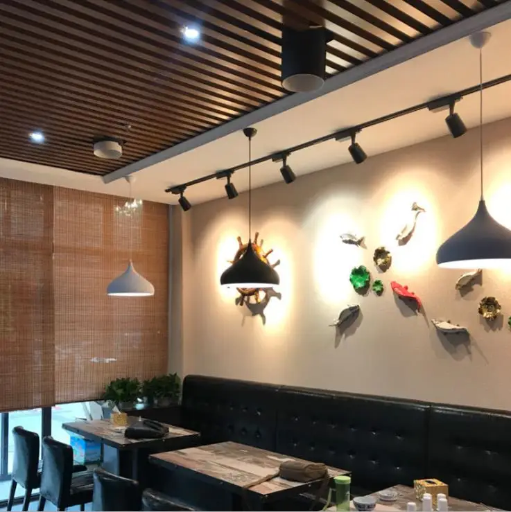 Ретро промышленная ветровая Люстра для ресторана простая Промышленная и горная лампа черно белая железная