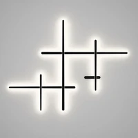 simple backlight wall lamp for home wall decor light bedroom living room led lights stairs art deco long strip indoor lighting