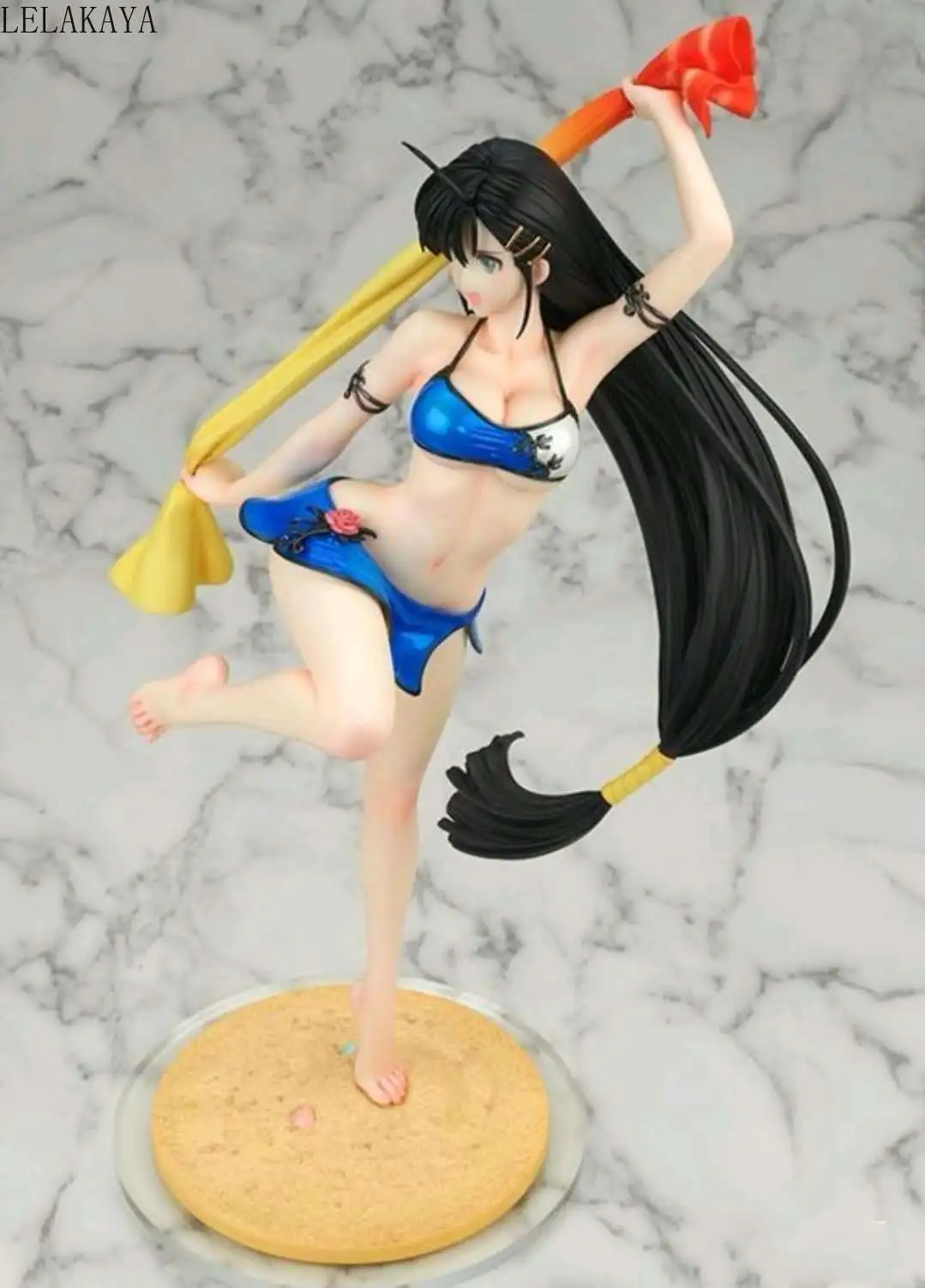 Аниме игры BLADE ARCUS из блестящие пикантные пляжное платье для девочек Сакуя синий