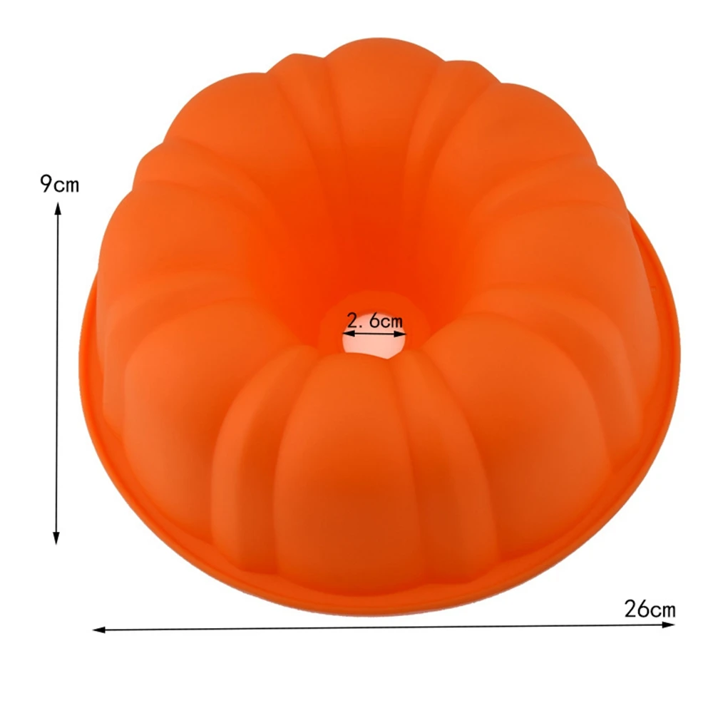 Силиконовая форма в форме тыквы со средней полостью губок для украшения торта