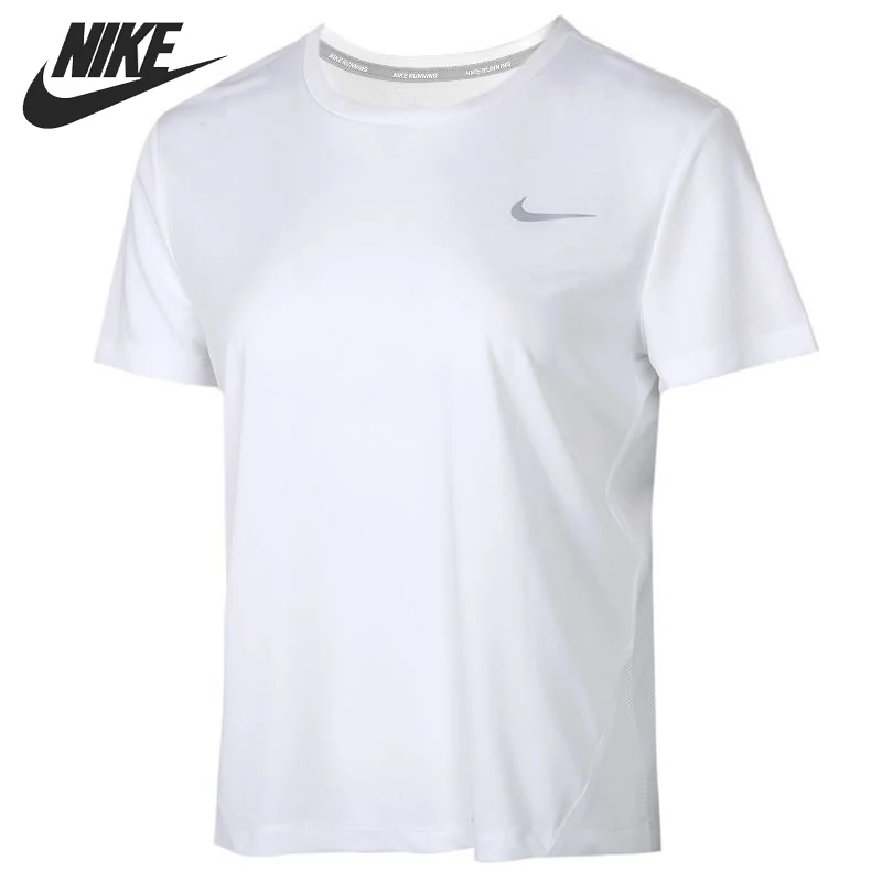 

Оригинальное новое поступление, женские футболки NIKE AS W NK MILER TOP SS, спортивная одежда с коротким рукавом