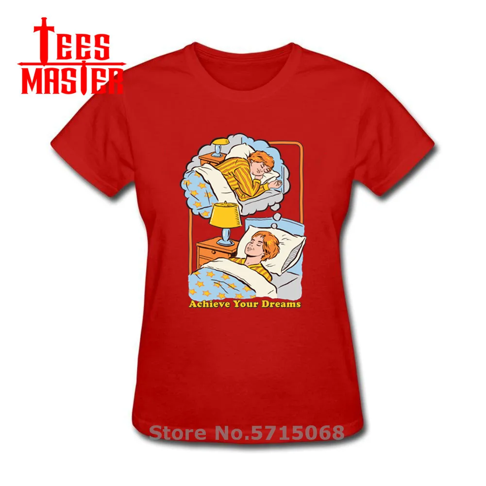 Упражнение дамы хипстер крутой дизайн серии Demon футболка достичь вашей мечты