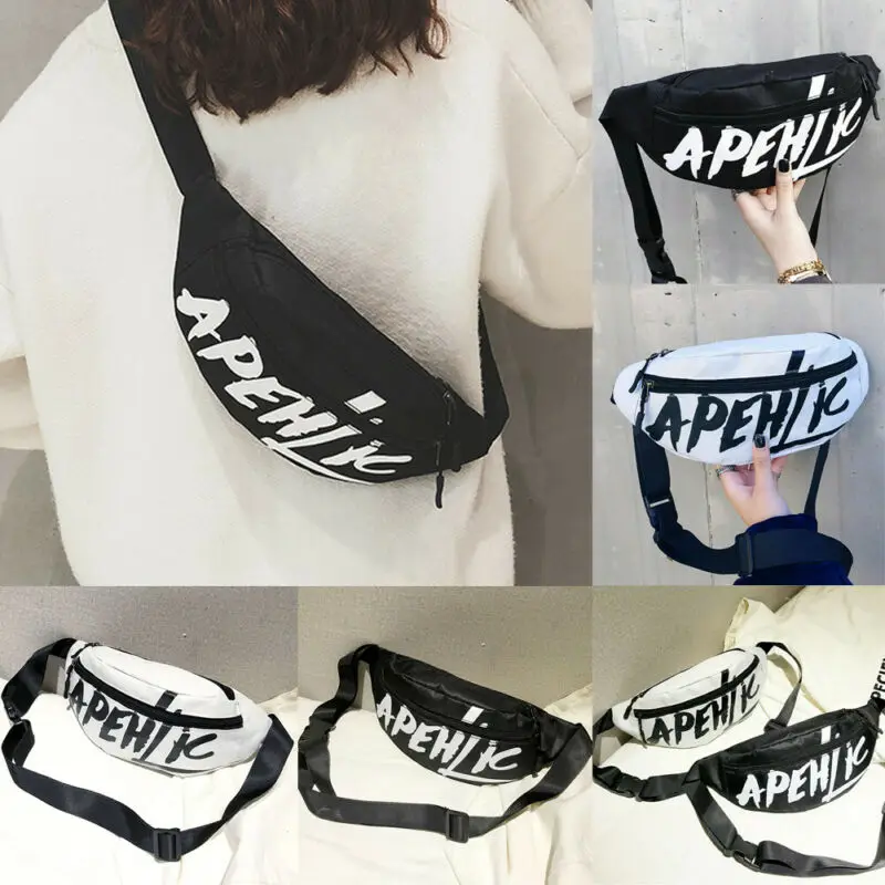 Тканевый поясной кошелек для женщин модная крутая сумка в стиле хип-хоп с