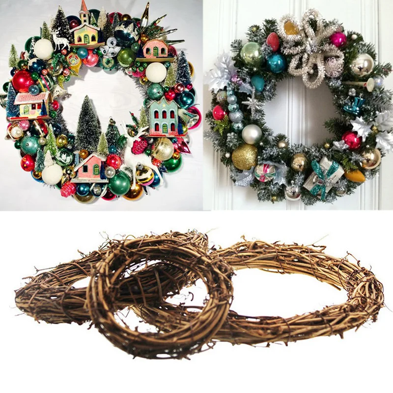 Пасхальное украшение гирлянда венки DIY гирлянда из ротанга Венок Дверь настенный Свадебные Рождественские украшения для дома