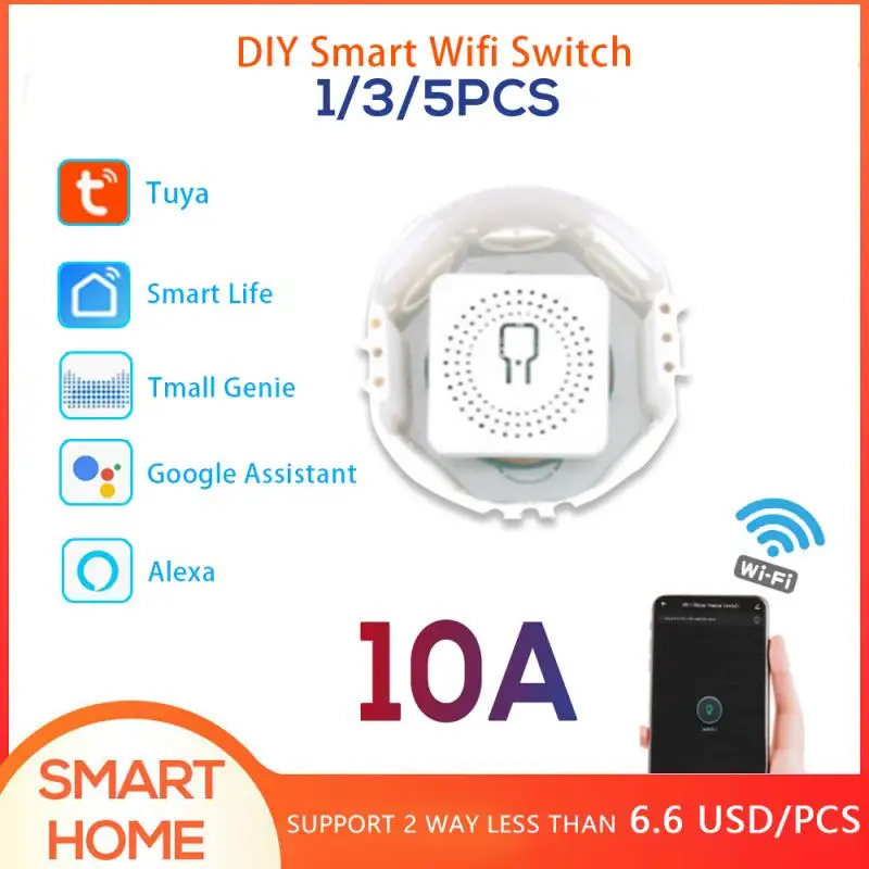 Умный Wi Fi переключатель AMini универсальный с поддержкой голосового управления и