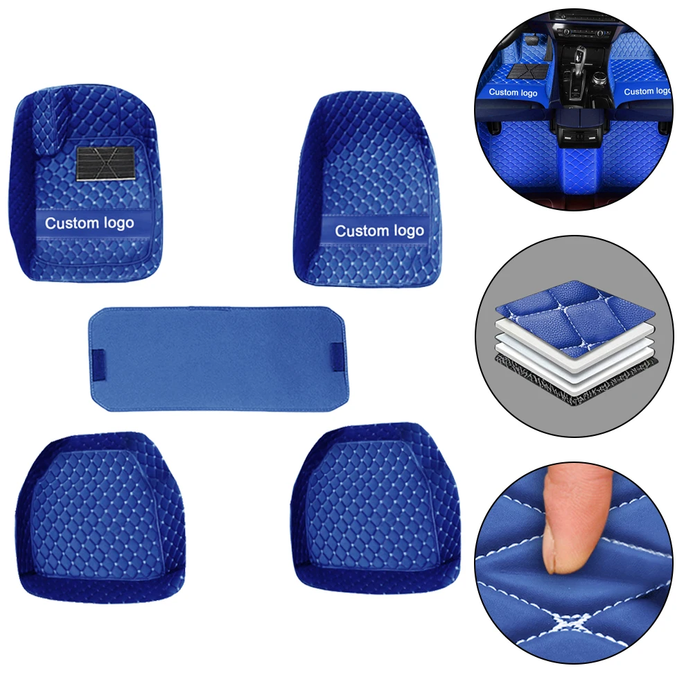 

Car Floor Mats Suitable For 99% All Models Universal Leather Automobile Foot Mad Auto Accessories For Chevrolet Citroen Ford