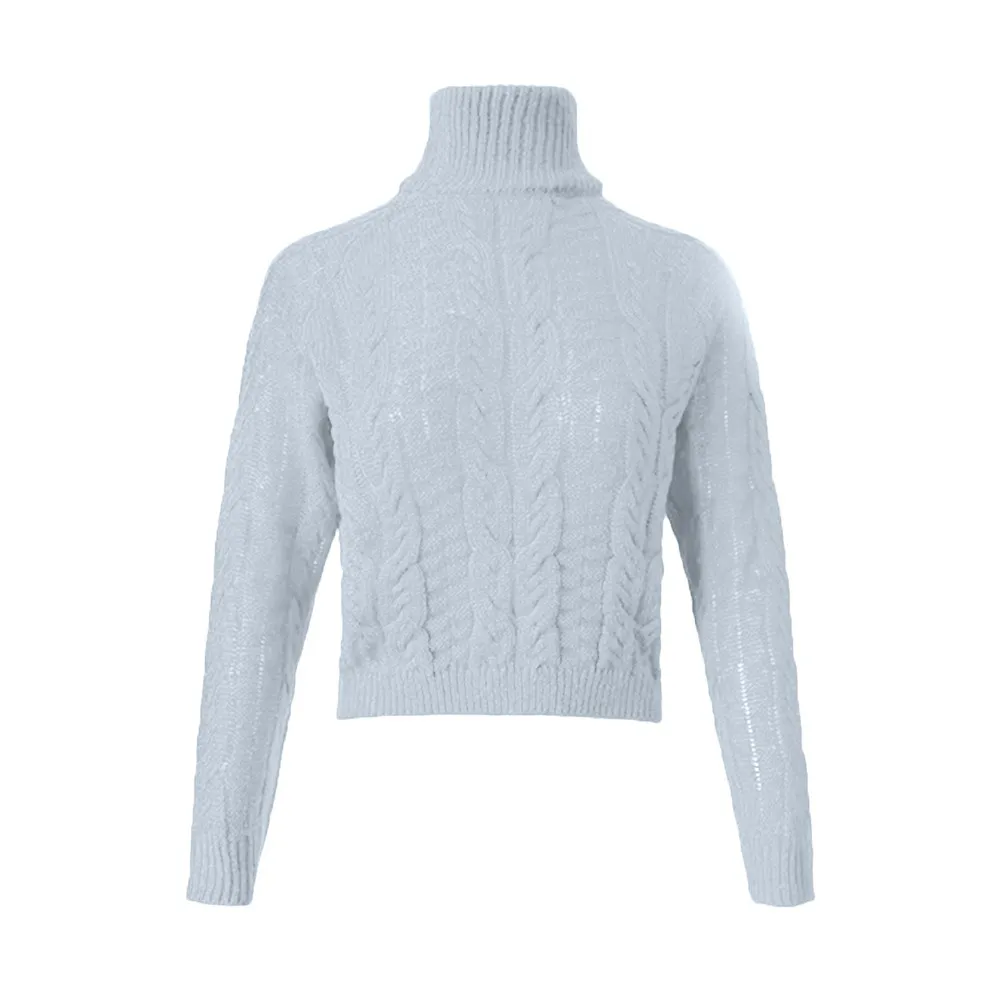 SAGACE Knitwear Winter Pullovers Sweaters Women's Autumn Turtle Neck Loose Sweater Jumper Female Solid Chic Tops A30911 | Женская