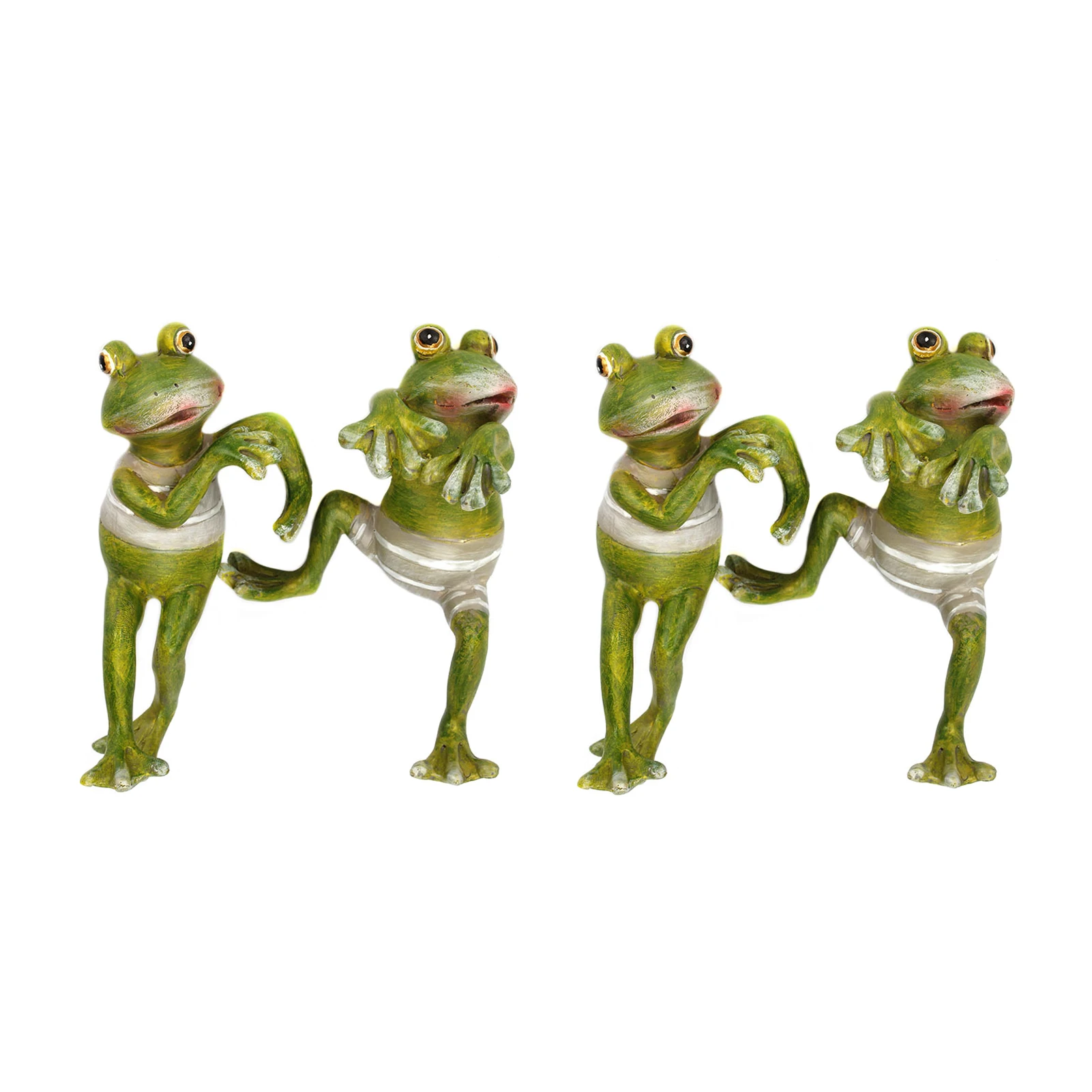 

Hot 4 Pcs Cute Creatives Frog Decoration Resin Garden Animal Doll Garden Decoration For Garden D6