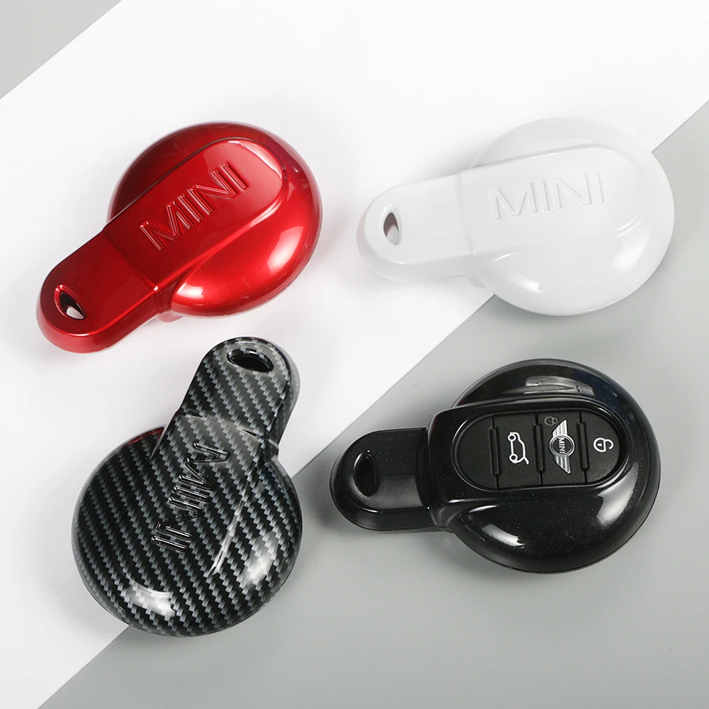 Автомобильный брелок глянцевый металлический корпус ключа защитный чехол для Mini