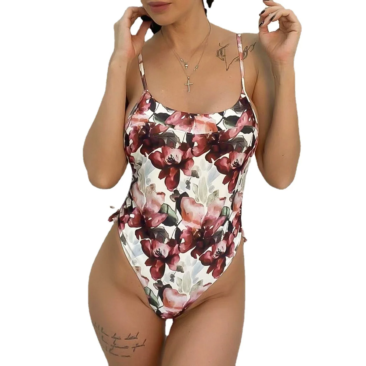 

Новинка 2021, Цельный купальник, женский сексуальный летний купальник на бретелях, женский купальник YS020