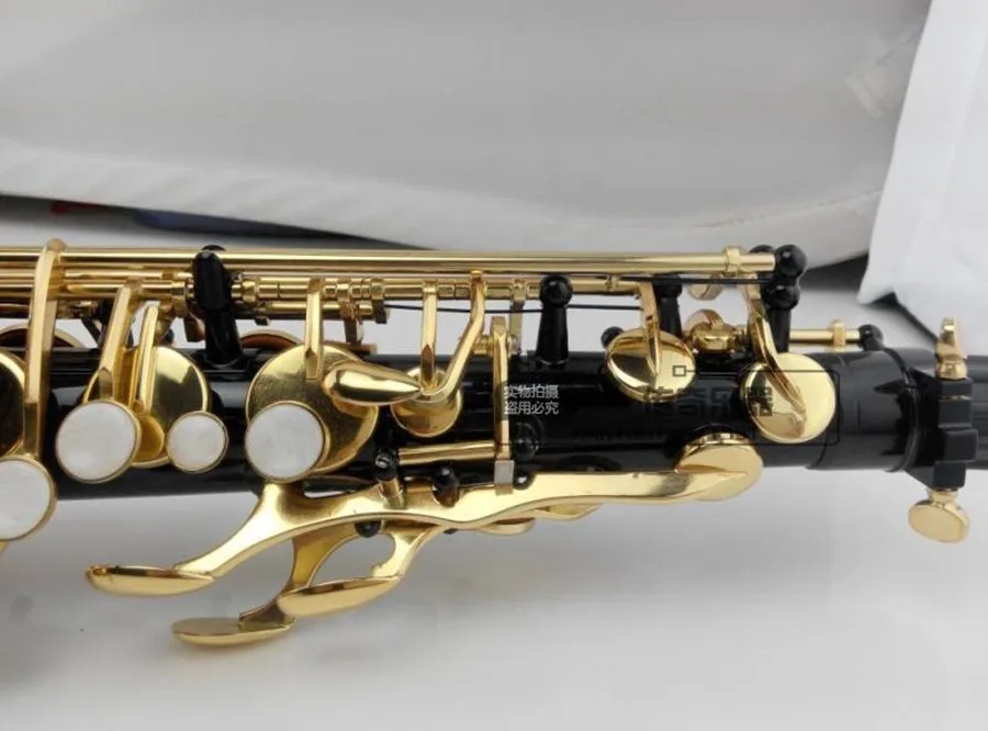 Горячая Распродажа саксофон черный альт латунная гравировка золотой