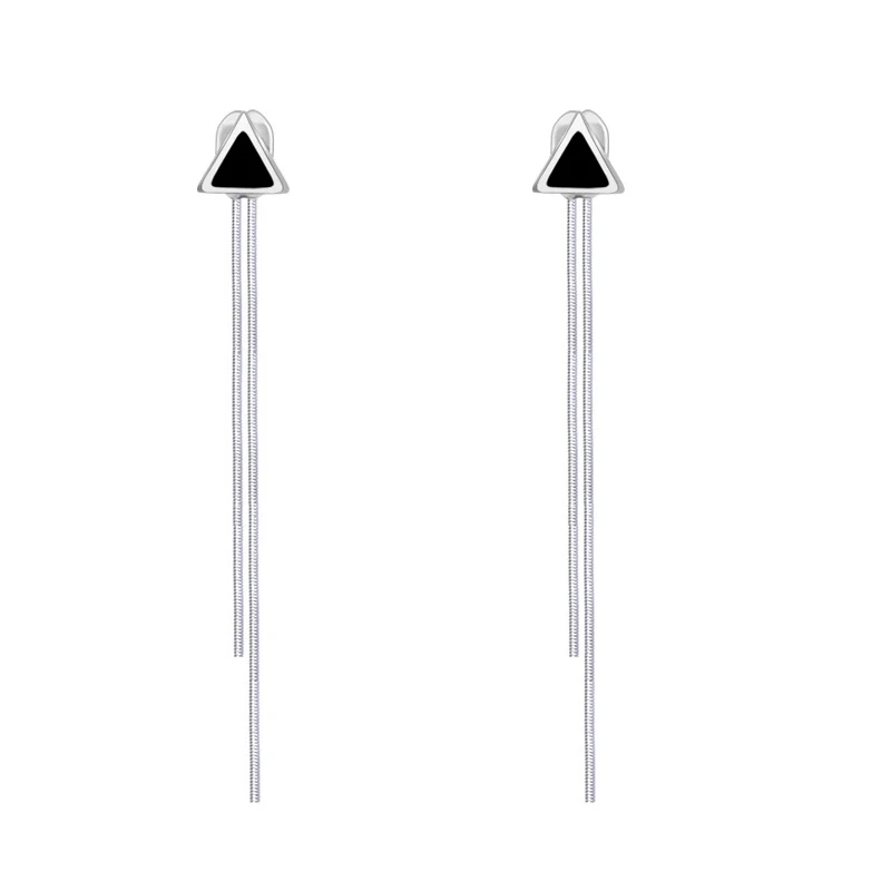 Uelf Новое поступление треугольной формы серебро черный Цвет из нержавеющей стали