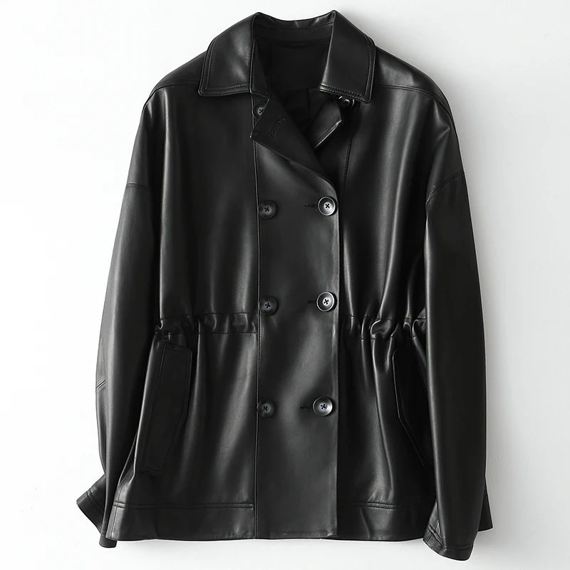 

Women's Jackets Spring 2021 Genuine Leather Jacket Women Casual Real Sheepskin Coat Female Chaqueta Cuero Mujer Pph4073