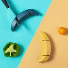 Уникальная мультяшная точилка для банановых ножей, инструмент для заточки, простой и безопасный двухступенчатый инструмент для заточки, кухонные аксессуары