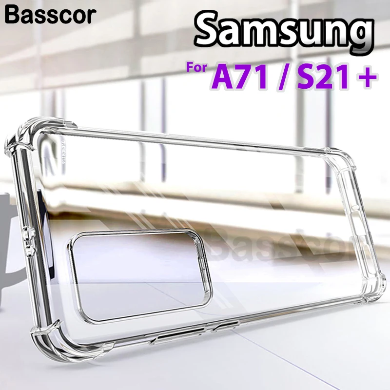 

Luxury Silicone Clear Phone Case For Samsung Galaxy S21 S20 FE Note 20 Ultra S10 S9 S8 10 Plus A52 A51 A71 A12 Anti Fall Cover