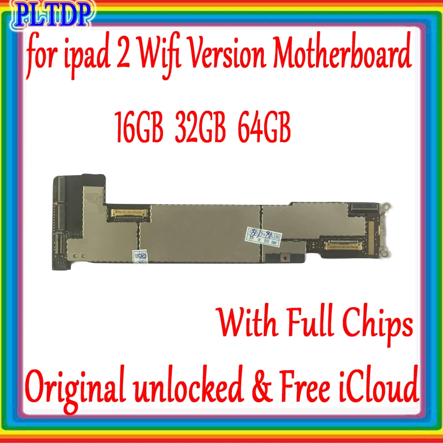 Полностью разблокированная материнская плата для ipad 2 версия с Wi Fi/оригинальная логическая чипы системы