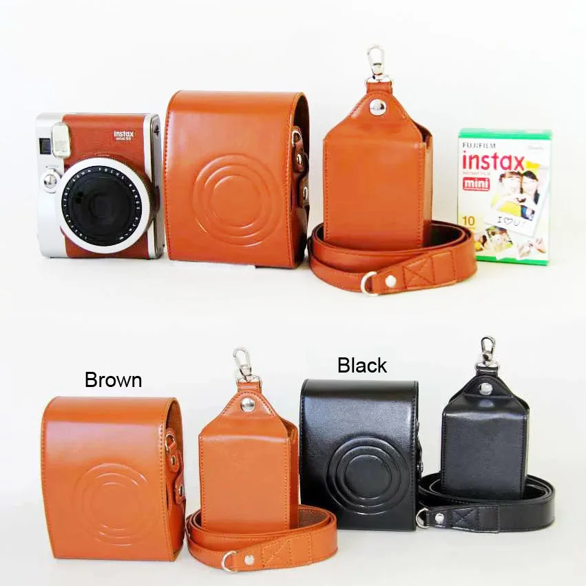 

Leather camera Film case bag cover for FUJIFILM Fuji instax Mini 90 Mini90