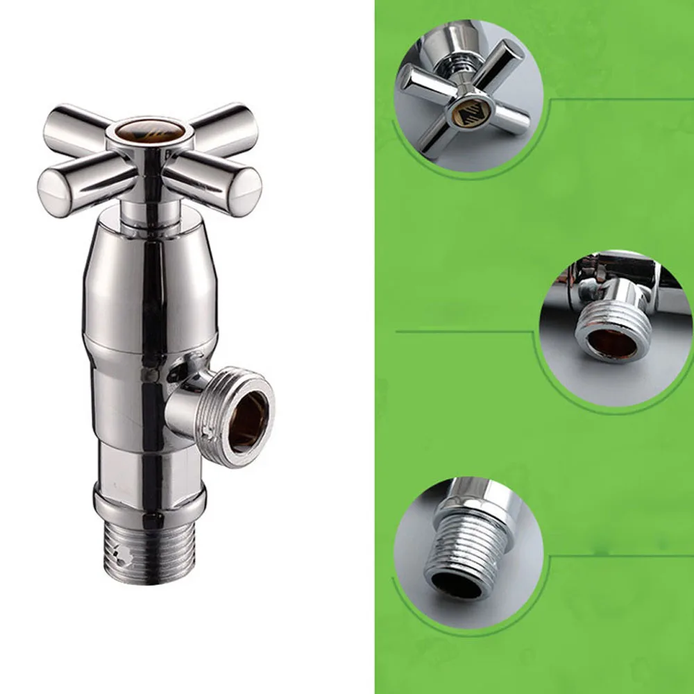 1 шт. гальванический ABS пластиковый угловой клапан шестиугольный Универсальный