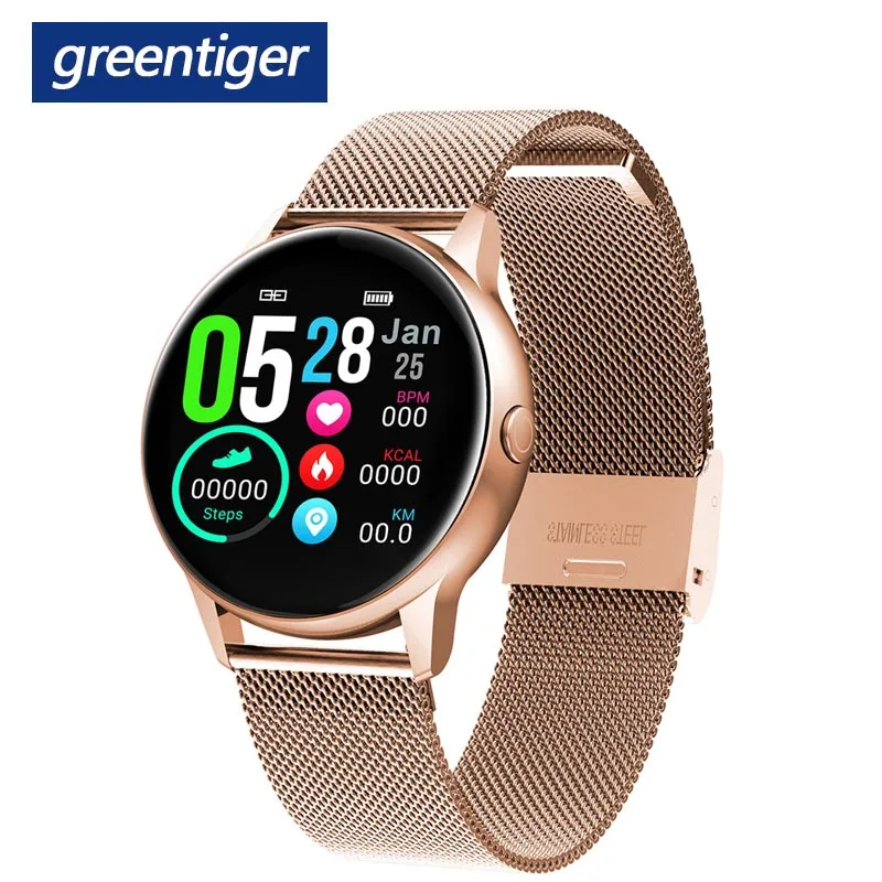 Greentiger DT88, умные часы для мужчин, кровяное давление, кислород, пульсометр, воздушное давление, IP68, водонепроницаемый фитнес-трекер, секундомер