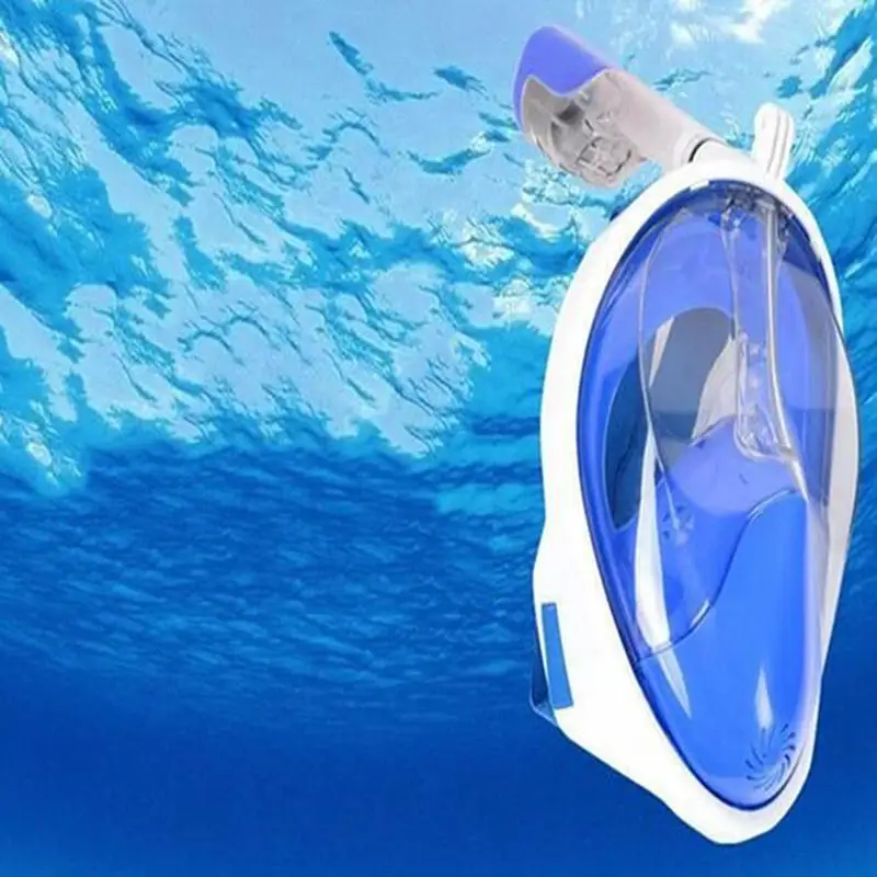 MeterMall Seaview 180 ° панорамная маска для подводного плавания полный дизайн лица. Синий