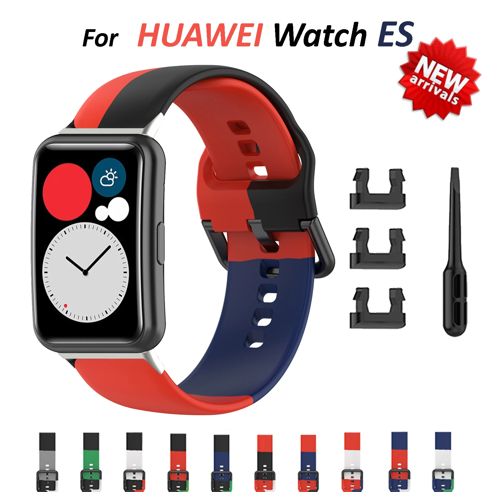 

Watch Band for Huawei Watch Fit Smart Watch Accessories Sport Silicone Wristband Belt for Huawei Watch ES Bracelet Replacement