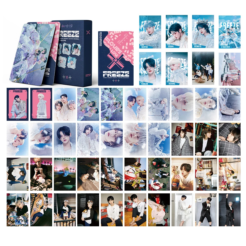 54pcs/set Kpop TXT Lomo Cards New Photo Album FREEZE high quality Photocards | Канцтовары для офиса и дома