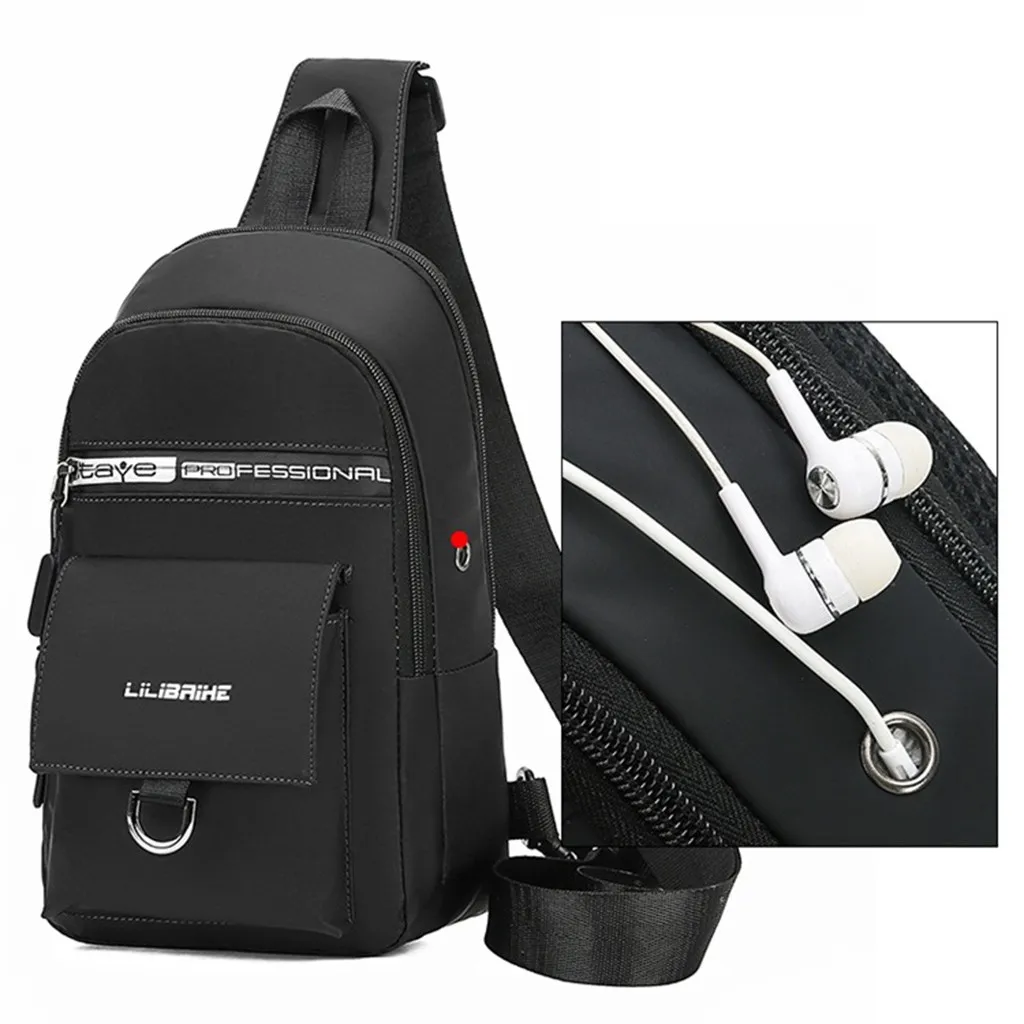 Мужская модная повседневная сумка-мессенджер легкая водонепроницаемая уличная