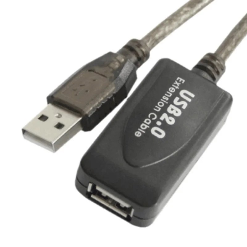 Высокое качество 5 м/10 м/15 м USB 2 0 кабель для передачи данных с усилителем|usb led computer
