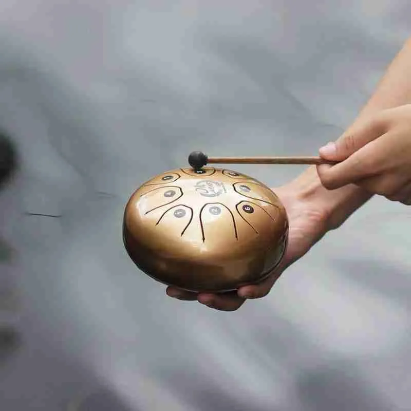 5 дюймовый ВОЛШЕБНЫЙ БАРАБАН мини барабан со стальным цветным перкуссионным