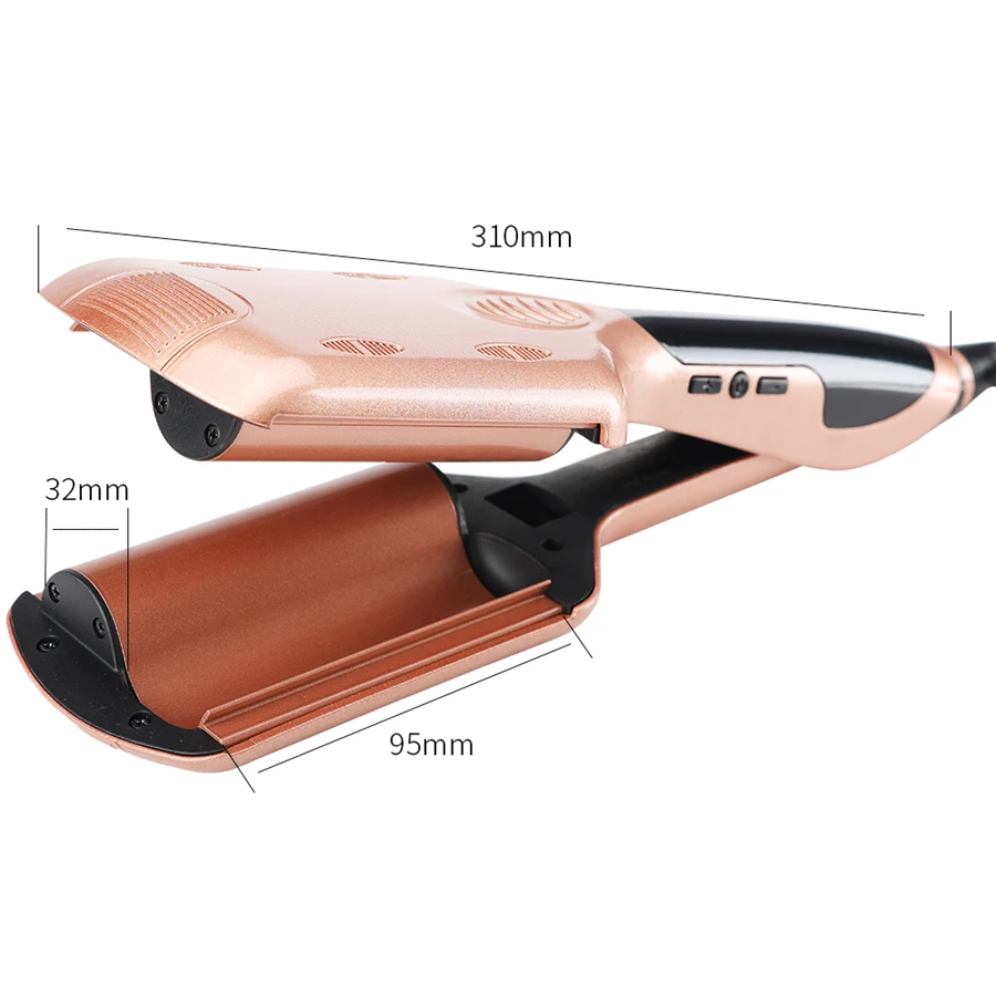 Professional Tourmaline Ceramic Heating wave hair straighteners Fast Warm-up Crimper curler corrugated Iron styling tools | Красота и