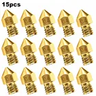 Аксессуары для сопла 3D принтера, 15 шт., MK8 0,4 мм для фотографий Ender 3 для Anet A8 для Creality CR-10 S4 S5 для 3D принтера