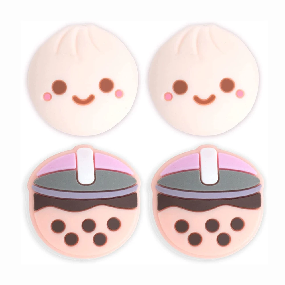 

4pcs Cute Cartoon Silicone Thumb Grip Caps for Nintendo Switch OLED/Switch Lite/Switch/Wii U Joystick Protective Covers