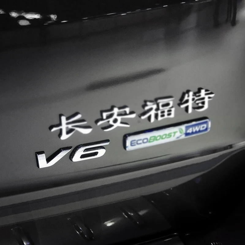 3D наклейка-эмблема автомобильного значка для V6 Mercedes BMW Audi VW Ford Fiesta Mustang Ranger Nissan Toyota Honda стайлинг.