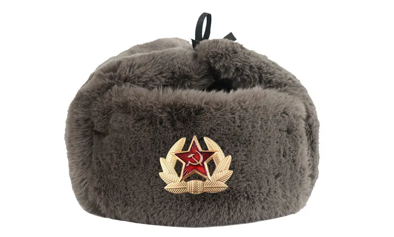Новинка года; сезон осень-зима; шапки-бомберы в европейском стиле; CCCP; Мужская и женская плюшевая теплая шапка советская шапка