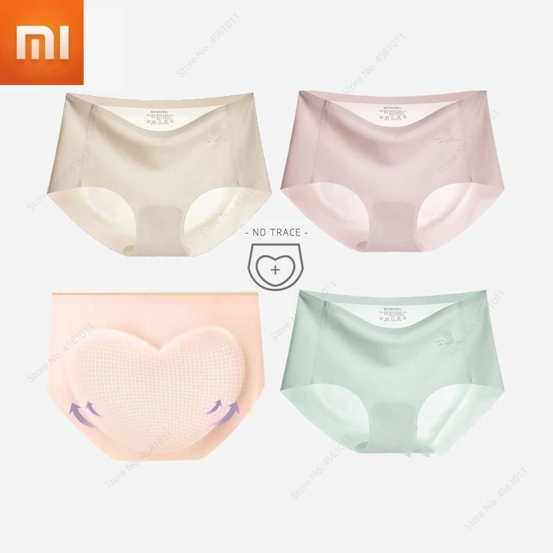 

Xiaomi Ice Silk Seamless Underpants Women Summer Thin Cotton Crotch Anti-bacterial Sports Anti-pinch Triangle Shorts Briefs