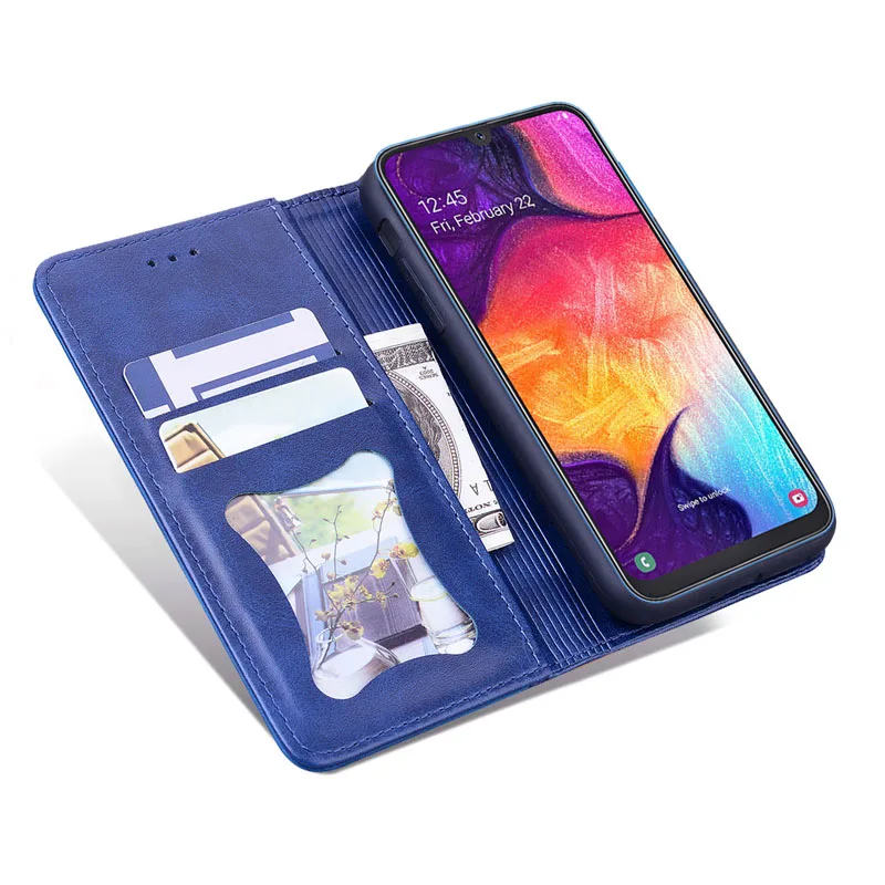Wallet Fold Flip Case For Samsung Galaxy A50 A30S A50S A70 A70S A71 A80 A90 M11 M30S M31 M51 Magnetic Matte Book Cover Capa | Мобильные