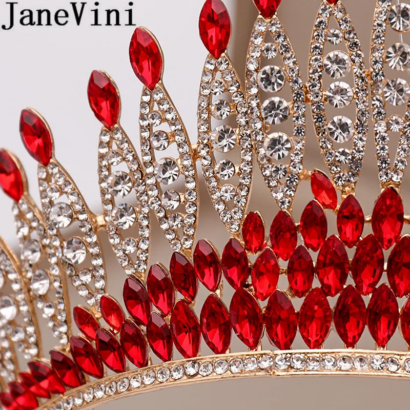 Свадебные короны и диадемы с кристаллами jaevini BlingBling красные свадебные украшения