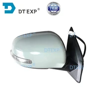 1 pcs 2007 2012 side mirror for outlander ex rear glass for airtrek parking view backing with led turning signal lamp auto fold