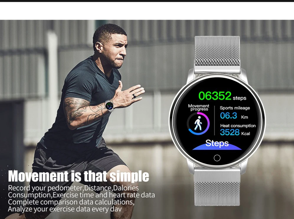 Новинка SENBONO Smartwatch водонепроницаемый монитор кровяного давления сердечного ритма фитнес-трекер для мужчин и женщин Смарт-часы для IOS Android